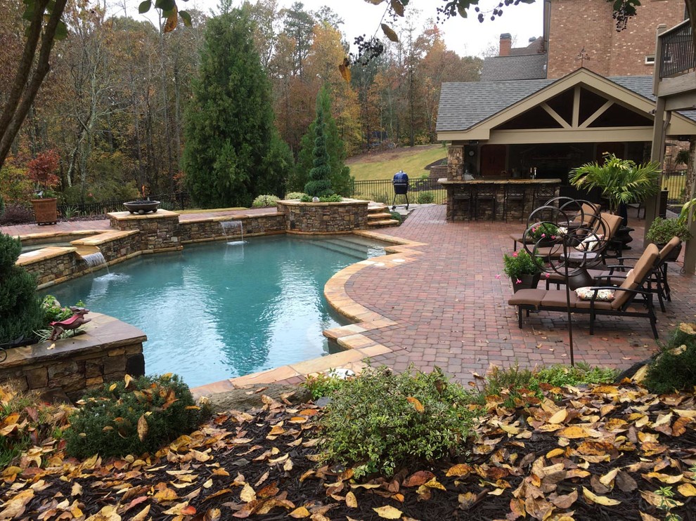 Flowery Branch Custom Outdoor Living - Traditional - Pool - Atlanta ...