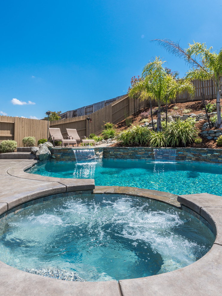 Folsom Water Fall Pool - Tropical - Pool - Sacramento - by ...