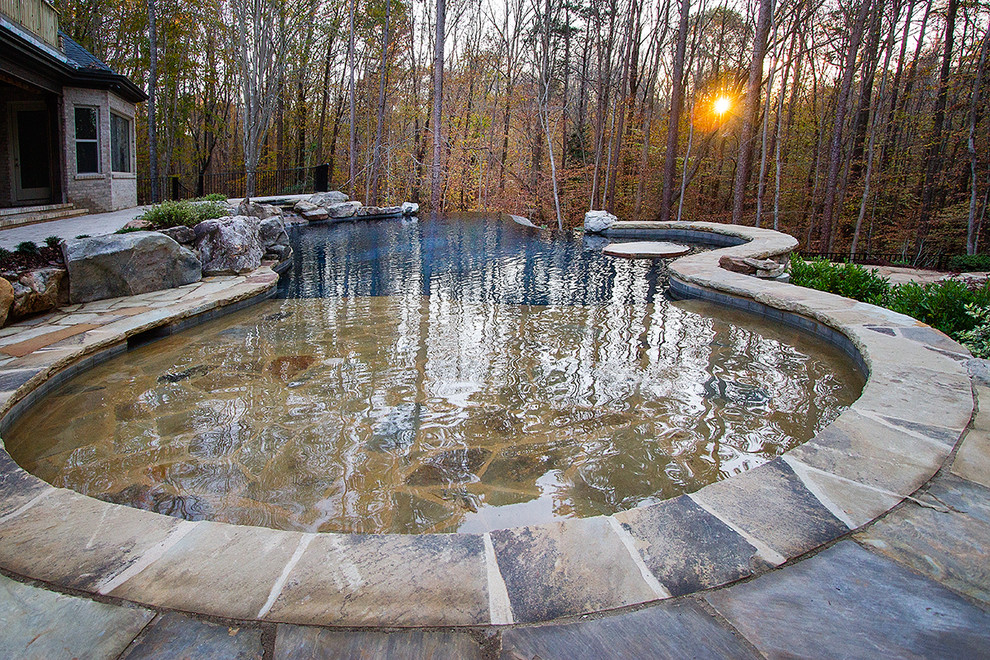 Fordin - Rustic - Pool - Raleigh - by BLUE HAVEN POOLS - Morrisville ...