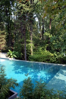 Frank Lloyd Wright Inspired Home in Pikesville, MD - Modern - Pools