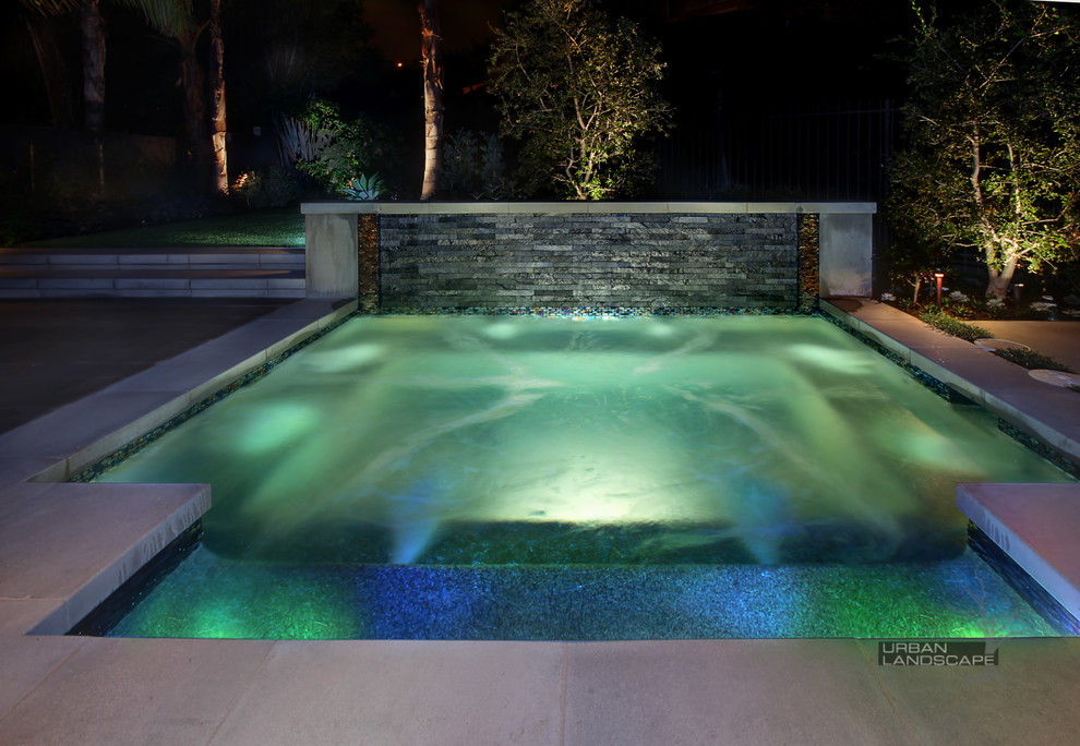 Trendy pool photo in Orange County