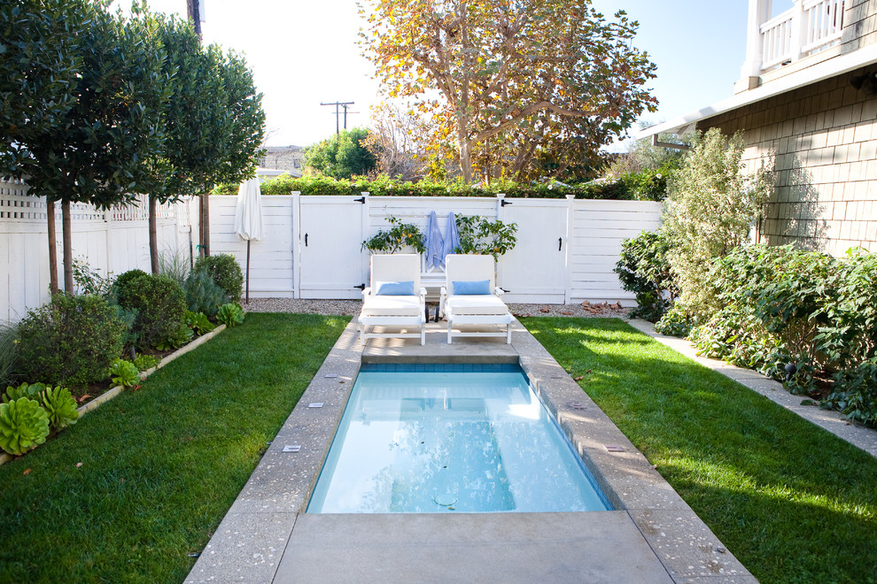 Fresh And Clean Traditional Pool Los Angeles By Molly Wood Garden Design