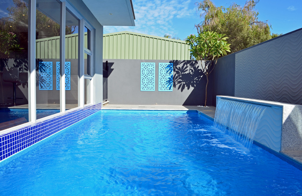 Inspiration for a contemporary swimming pool in Perth.