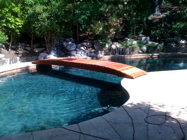 Garden Bridge - Traditional - Pool - Providence - by Redwood Garden ...