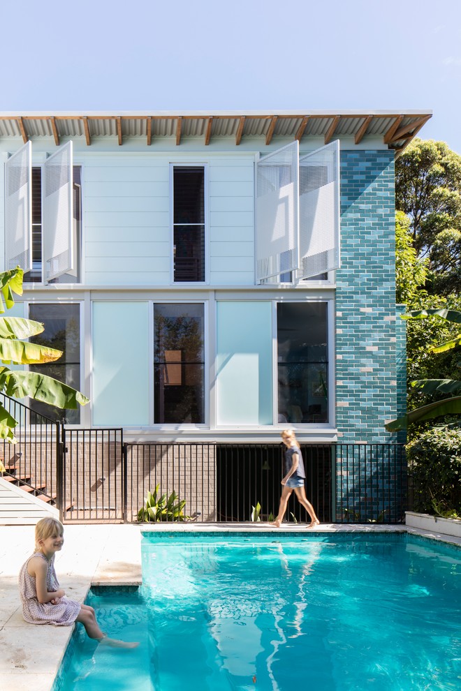 Design ideas for a world-inspired swimming pool in Sydney.
