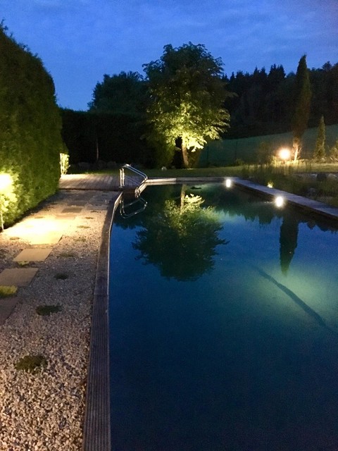 Gartenanlage mit Naturschwimmteich Piscina Otras zonas de plan.b