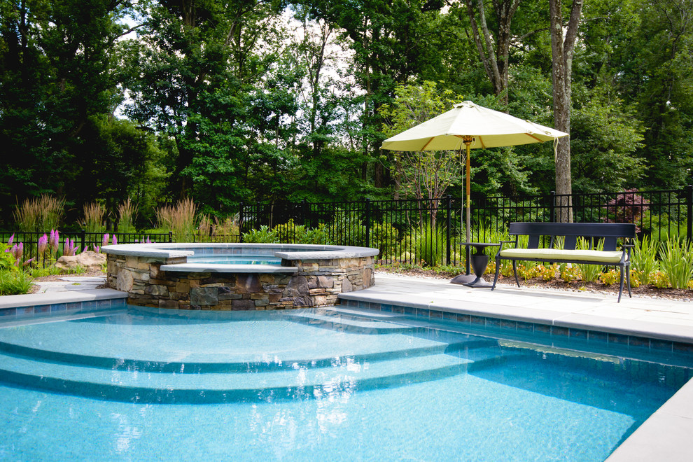 Geometric Natural Pool Contemporary Pool Newark by Tranquility