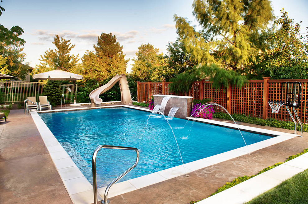 Geometric Outdoor Inground Swimming Pools Traditional Pool Chicago By Platinum Poolcare Houzz