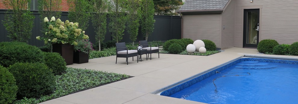 Pool - contemporary pool idea in Columbus