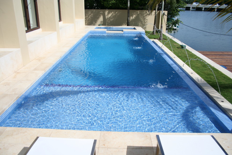 Glass Tile Pools Contemporary Pool Miami by Foreverpools Houzz