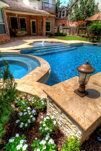 Grecian - Roman Style Pool 1 - Pool - Houston - by Absolutely Outdoors ...