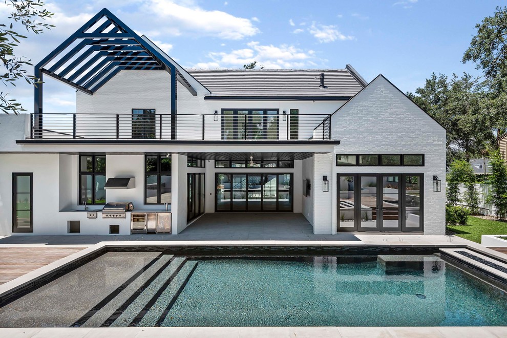 Greentree Modern Pool Orlando by Michael Wenrich Architects Houzz