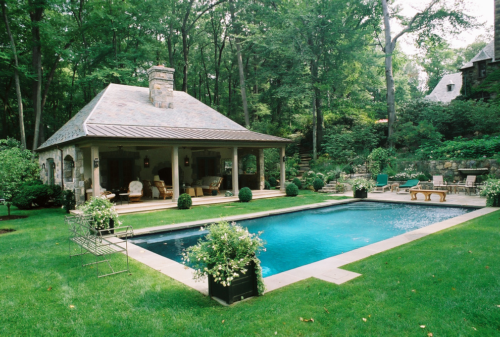 Greenwich, Connecticut Pool House Traditional Pool New York by