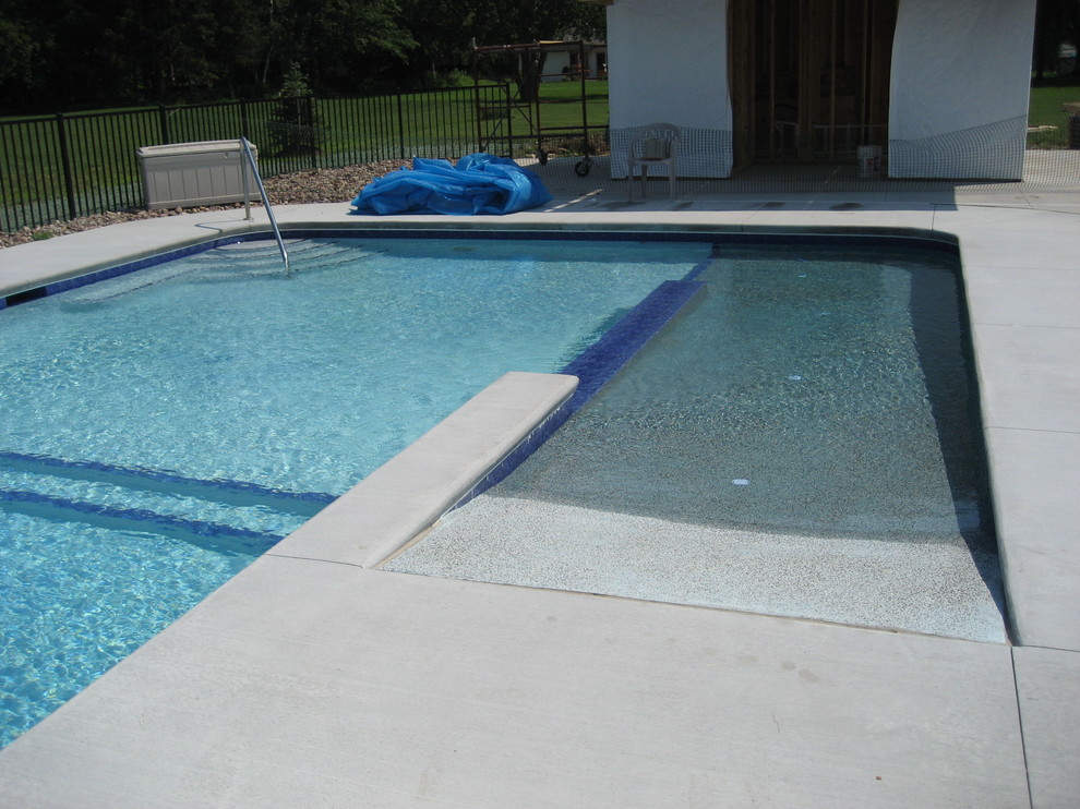 Handicap Ramp Craftsman Pool New York by Hotshot Pool Finishes