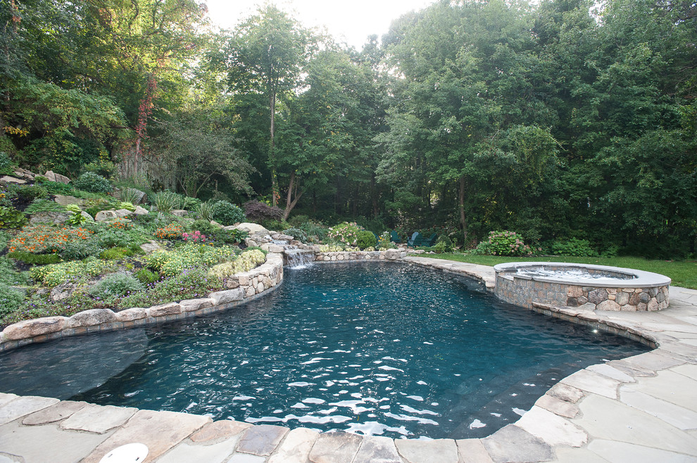 Inspiration for a transitional pool remodel in Boston