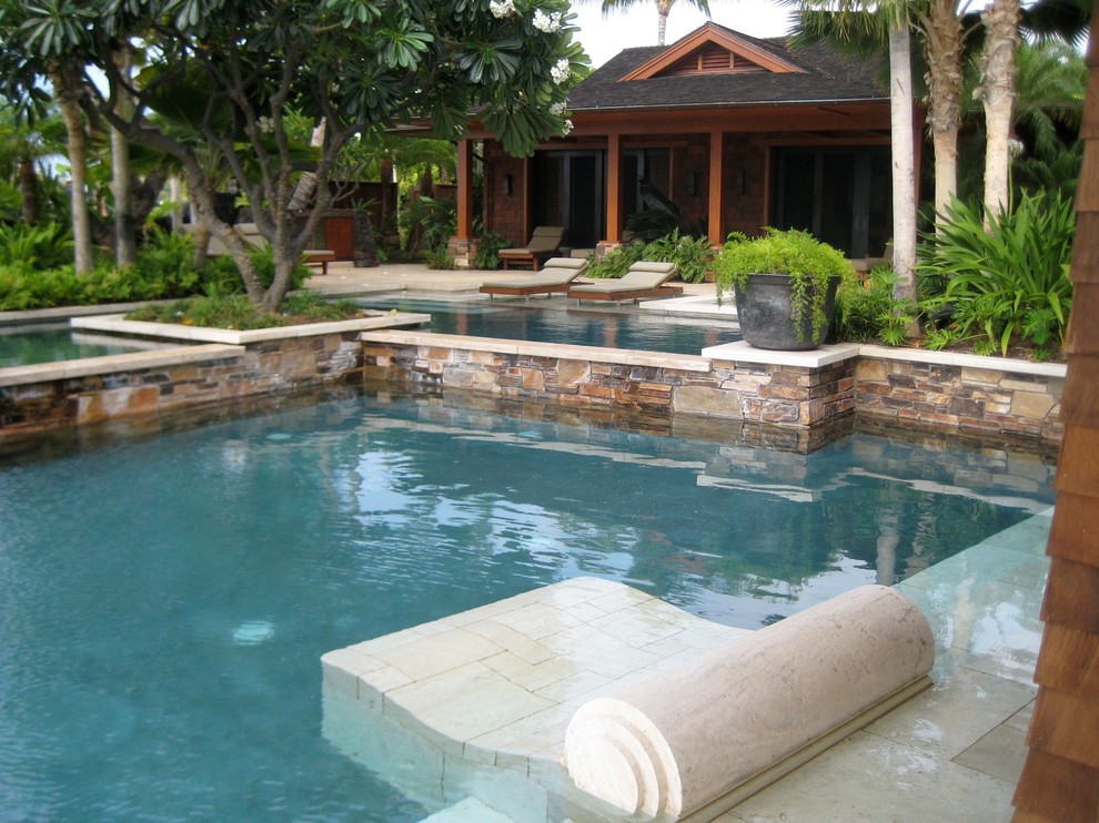 Пример оригинального дизайна: бассейн в морском стиле
