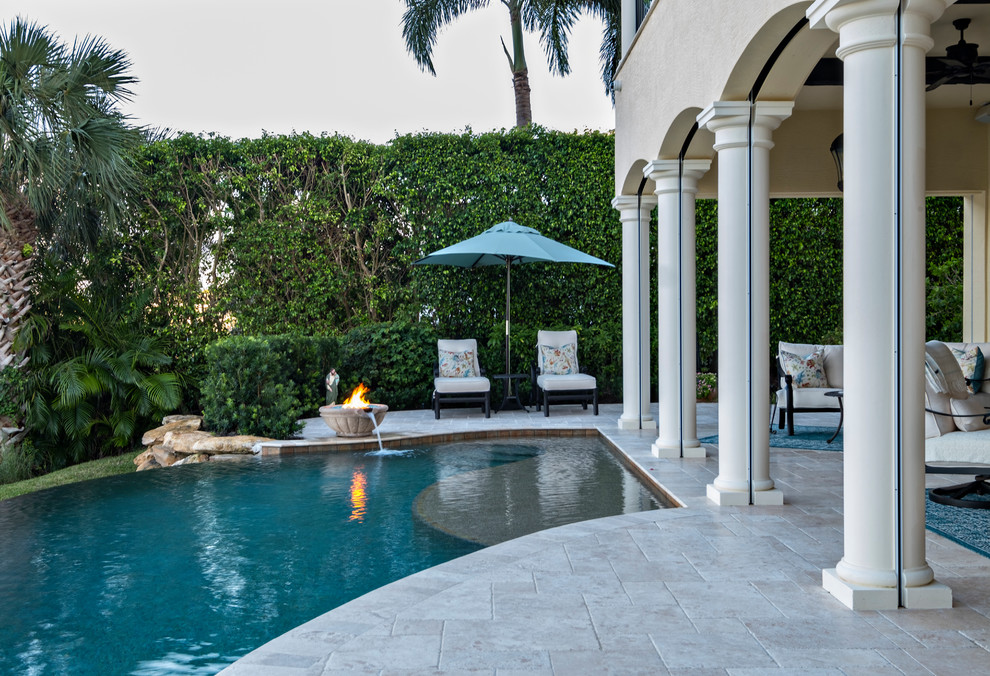 Heritage Oak Tequesta Mediterranean Pool Miami by PB Built
