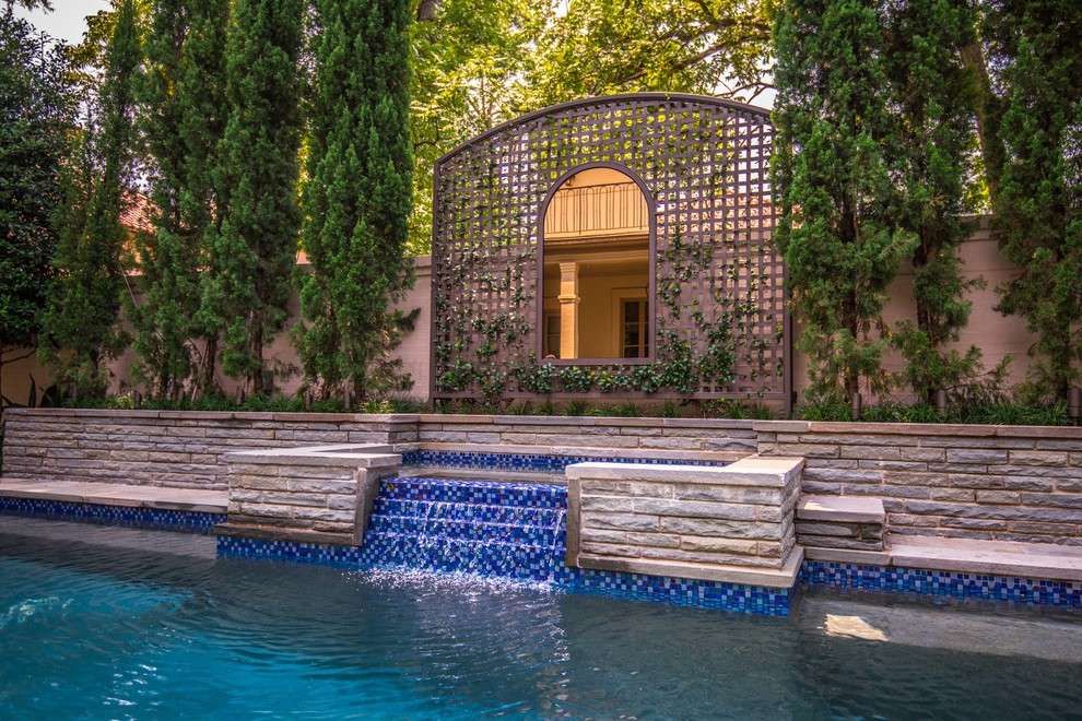 Highland Park Pool Garden Traditional Pool Dallas by Harold