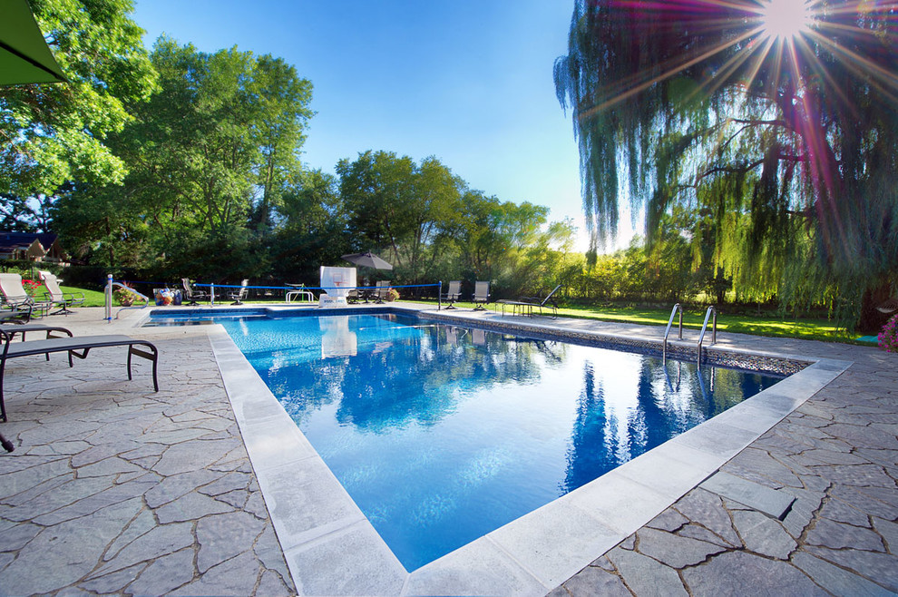 HIghland Park Swimming Pool and Hot Tub Traditional Pool Chicago