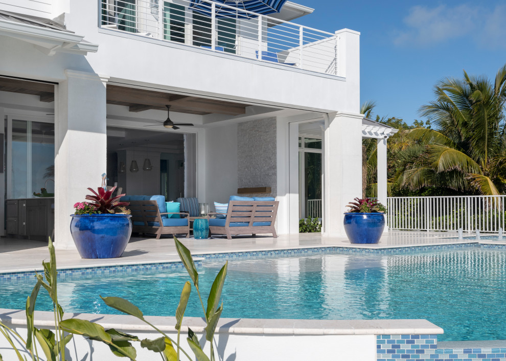 Hill Tide, Boca Grande Beach Style Pool Miami by Jinx McDonald