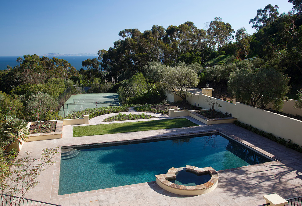 Pool - mediterranean pool idea in Santa Barbara