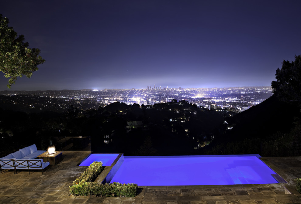 Classic swimming pool in Los Angeles.