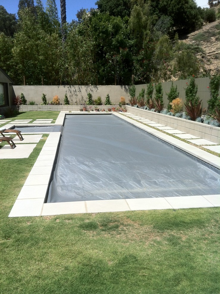 Trendy pool photo in Los Angeles