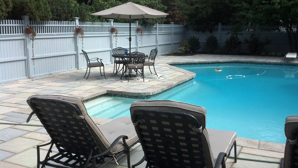 Design ideas for a classic swimming pool in Providence.