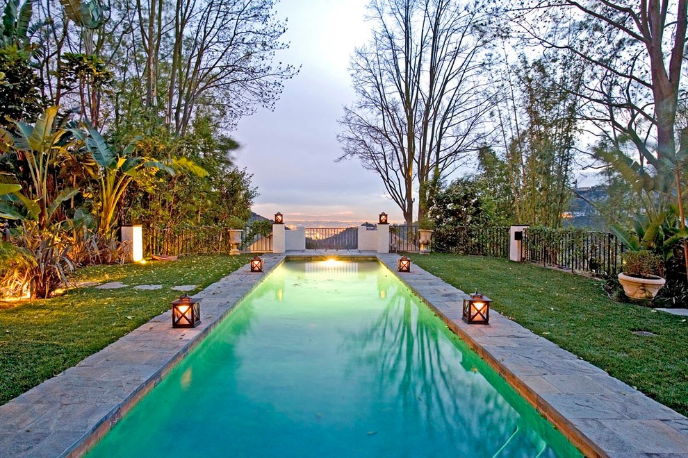 This is an example of a classic lengths swimming pool in Los Angeles.