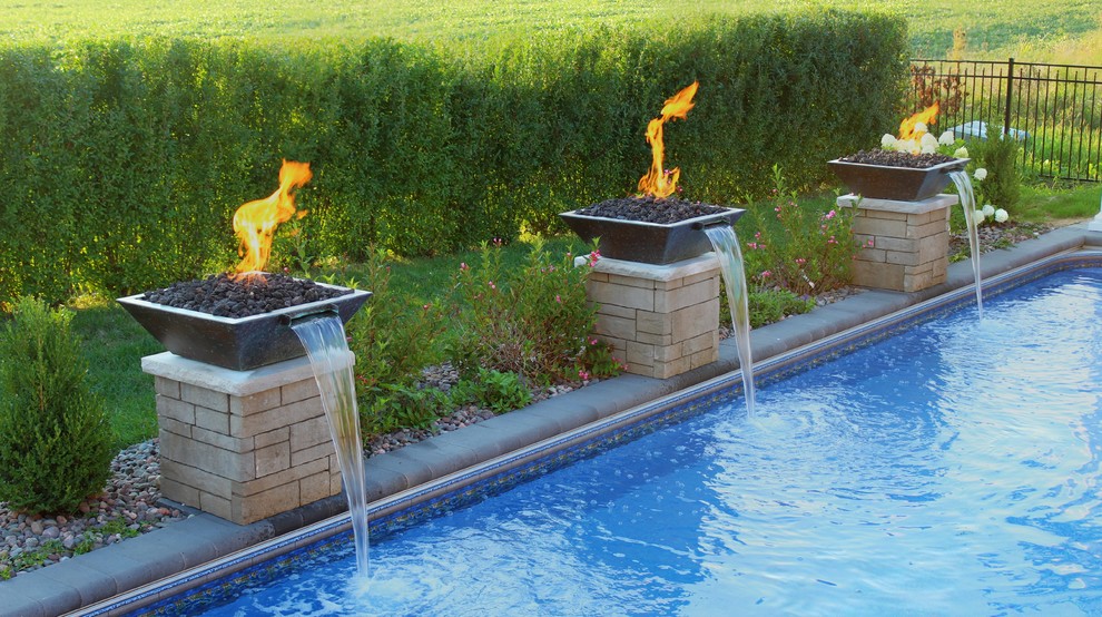 Homer Glen New Pool and Spa & Backyard Remodeling Pool Chicago by