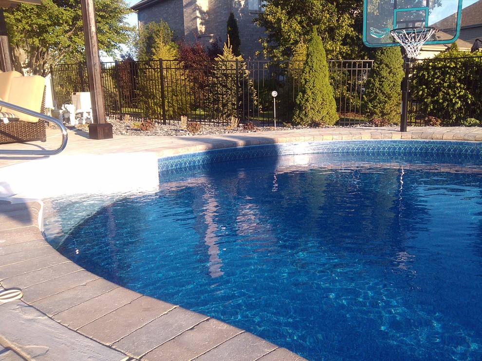 Homer Glen Pool Transitional Pool Chicago by ASE IliniScapes