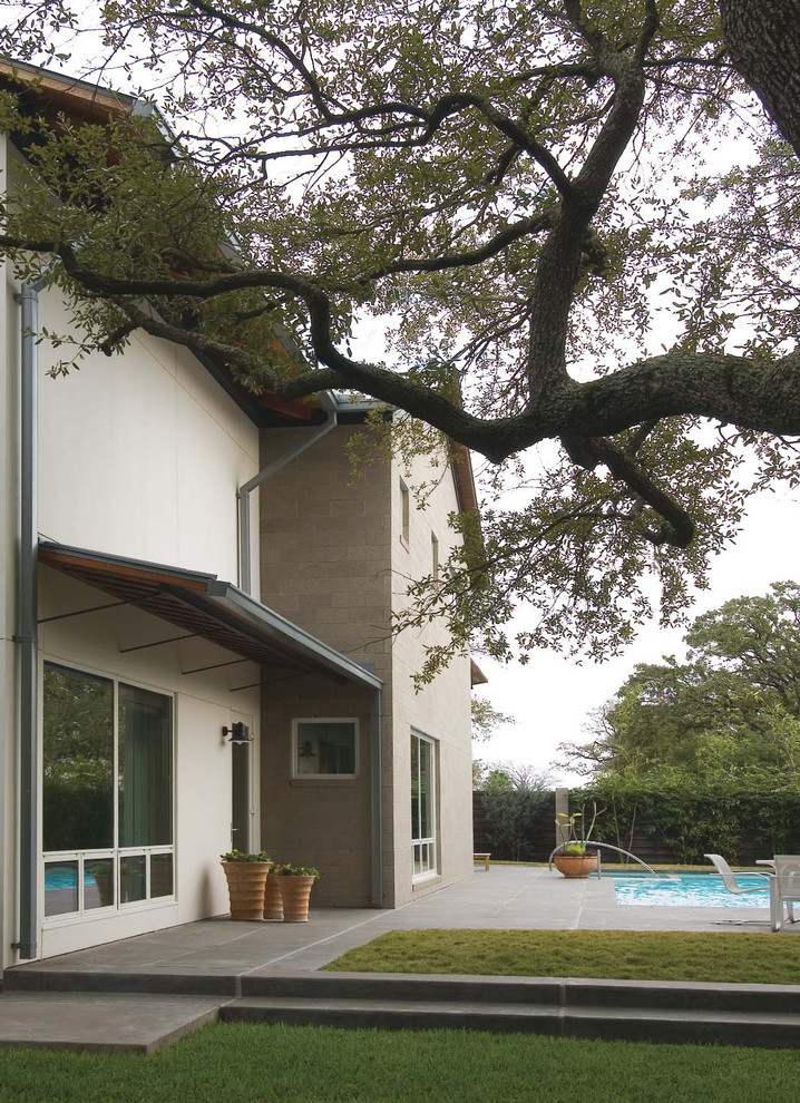 Pool - modern concrete pool idea in Houston