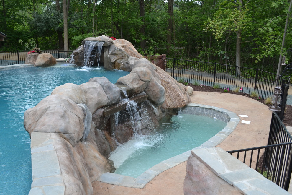 Hybrid Swimming Pool {HOF} Traditional Pool Detroit by Legendary Escapes Pools Houzz