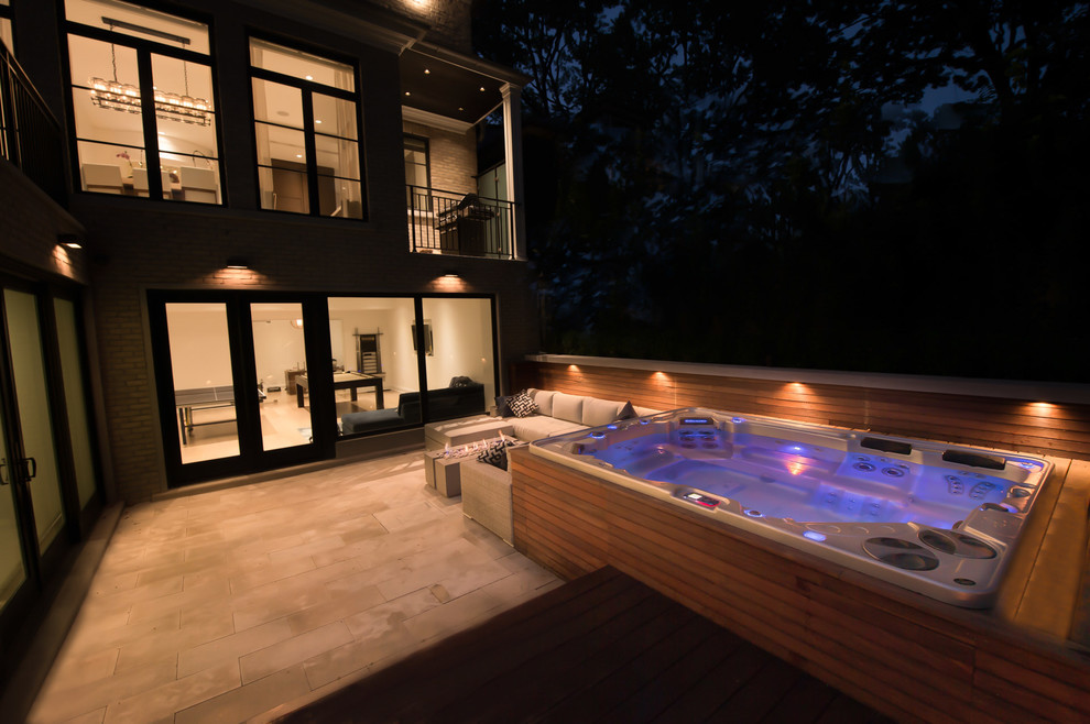 Hydropool 700 with LED Lighting Contemporary Pool New York by