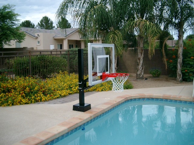 Hydroshot Adjustable Water Basketball Hoop Contemporary Pool Phoenix By Sawyer Twain Houzz Hydroshot Adjustable Water Basketball, Basketball Goals For Above Ground Pools