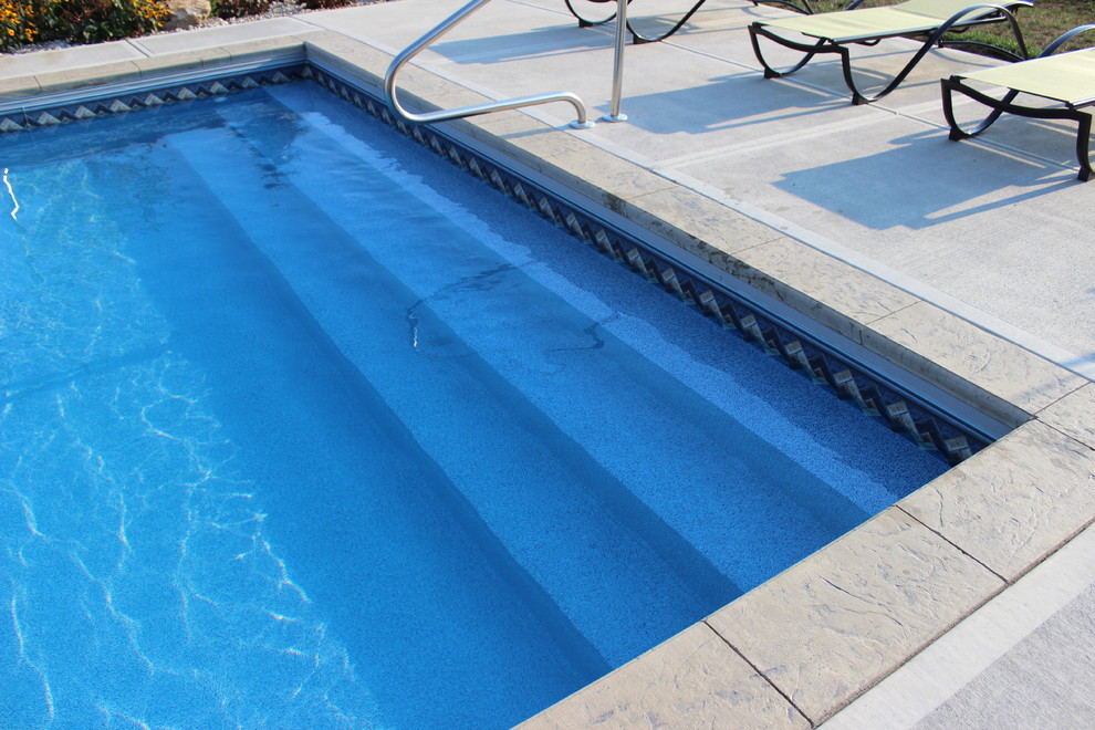 In Ground Vinyl Liner Swimming Pool Installations Modern Pools