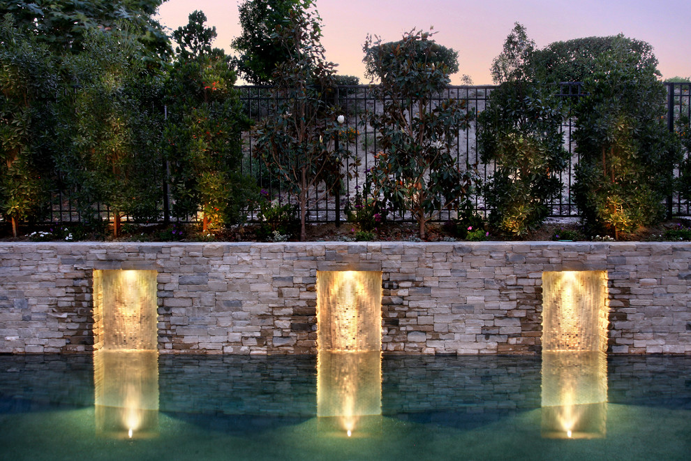 Pool - contemporary pool idea in Orange County