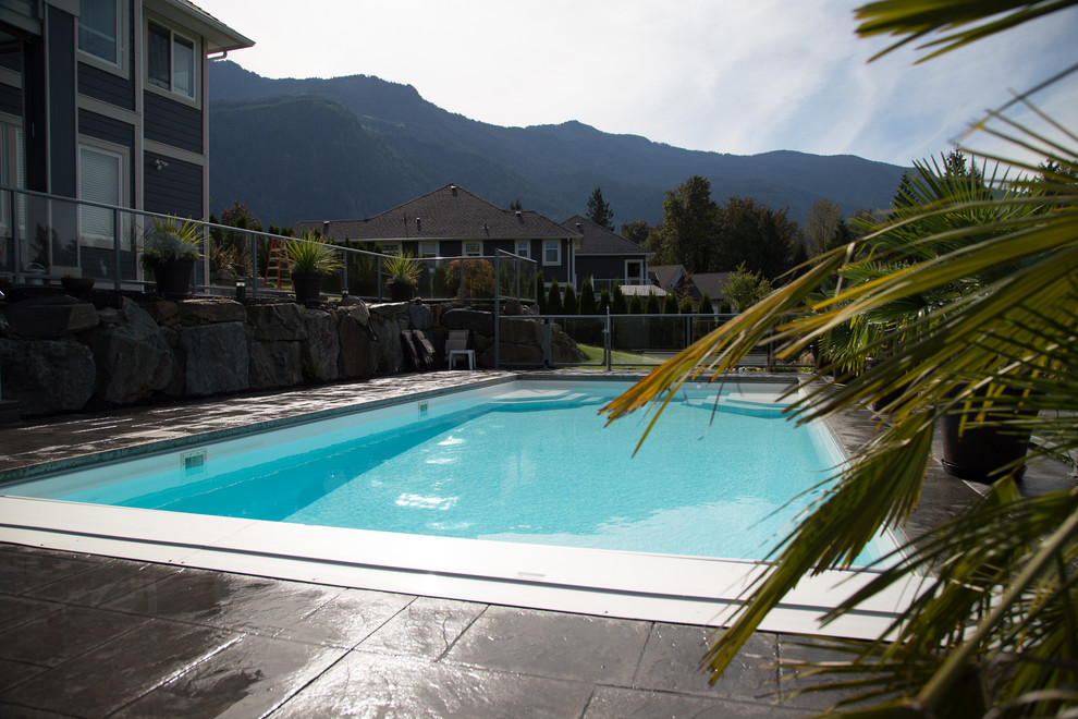 InGround Fiberglass Pool Modern Pool Vancouver by Taylor's