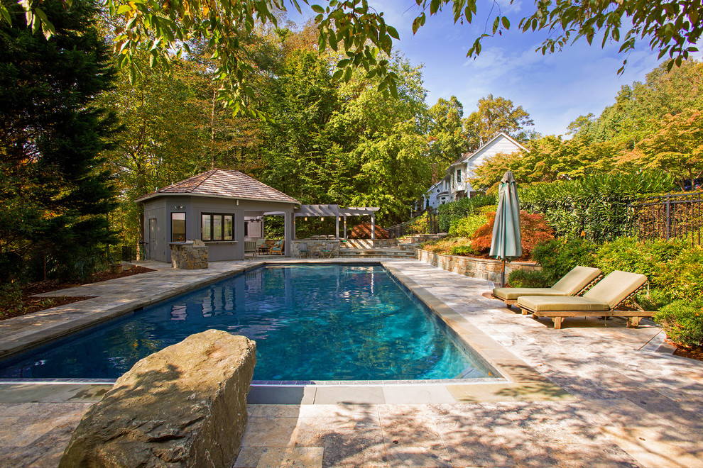 Inground Pool and Outdoor Kitchen Traditional Pool DC Metro by
