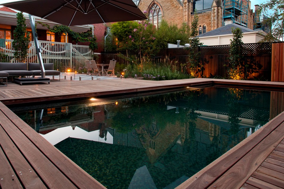 Design ideas for a contemporary swimming pool in Melbourne.