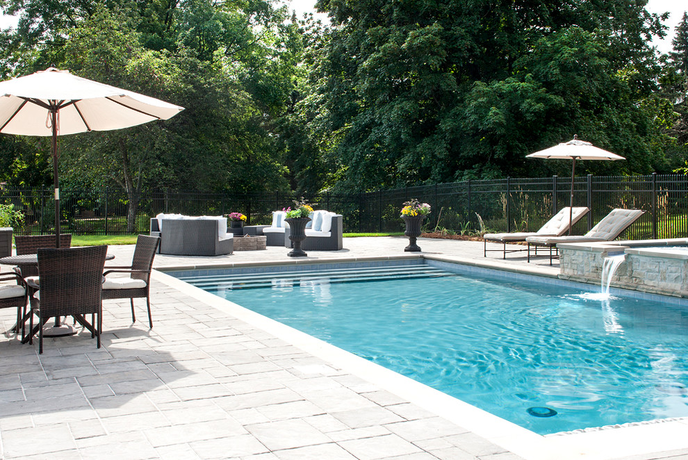 Inverness Pool and Spa - Traditional - Pool - Chicago - by Sunset Pools ...