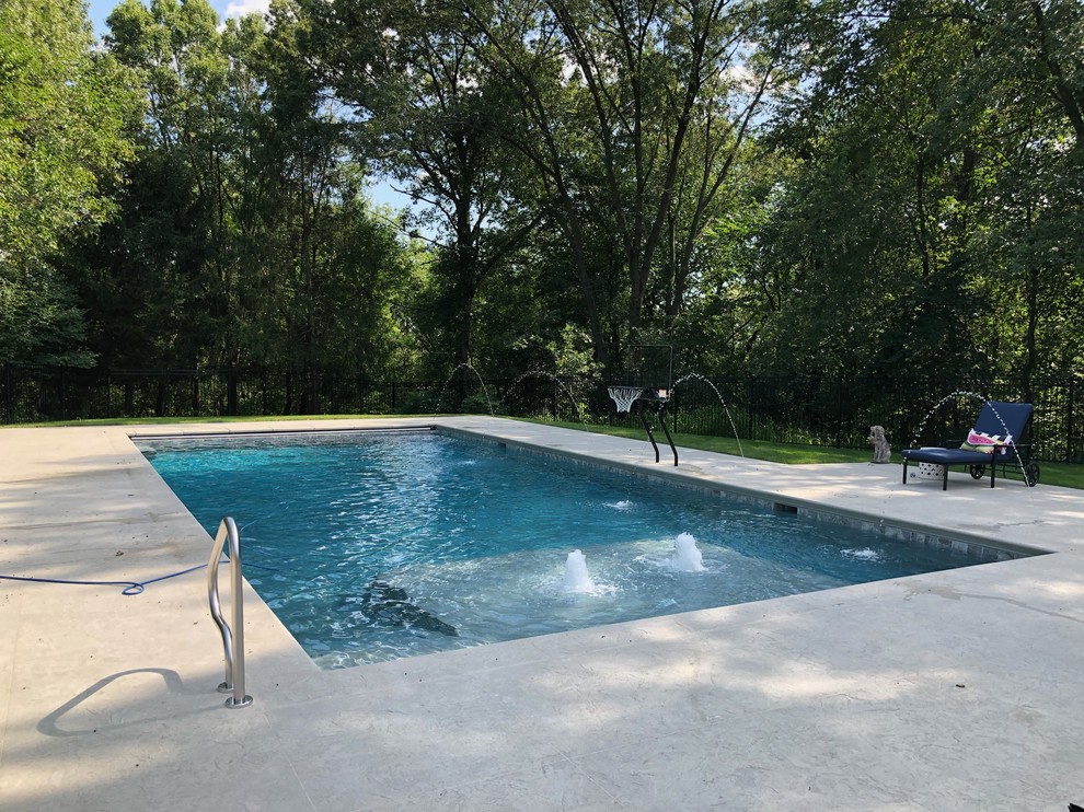 Iowa City, IA Contemporary Concrete Swimming Pool New Construction