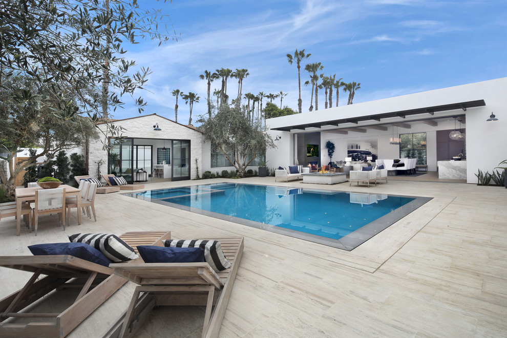 Irvine Terrace 9 Beach Style Pool Orange County by Garden