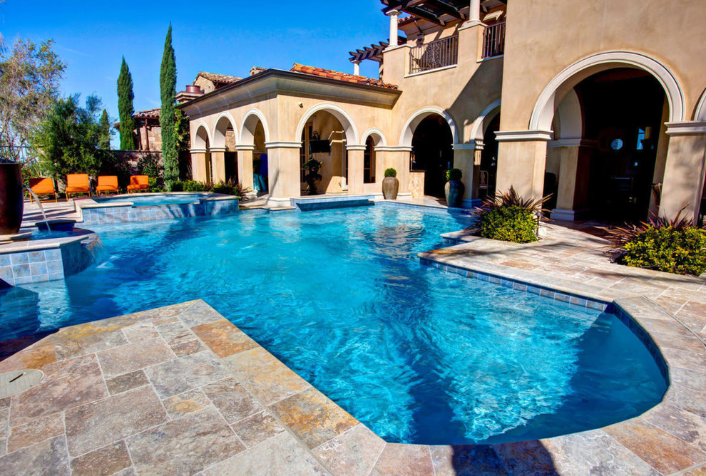 Italian Revival Pool Los Angeles by Anthony Everett Real Estate Development Houzz