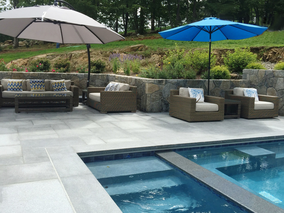 Katonah Pool Area Contemporary Pool New York by LDAW Landscape