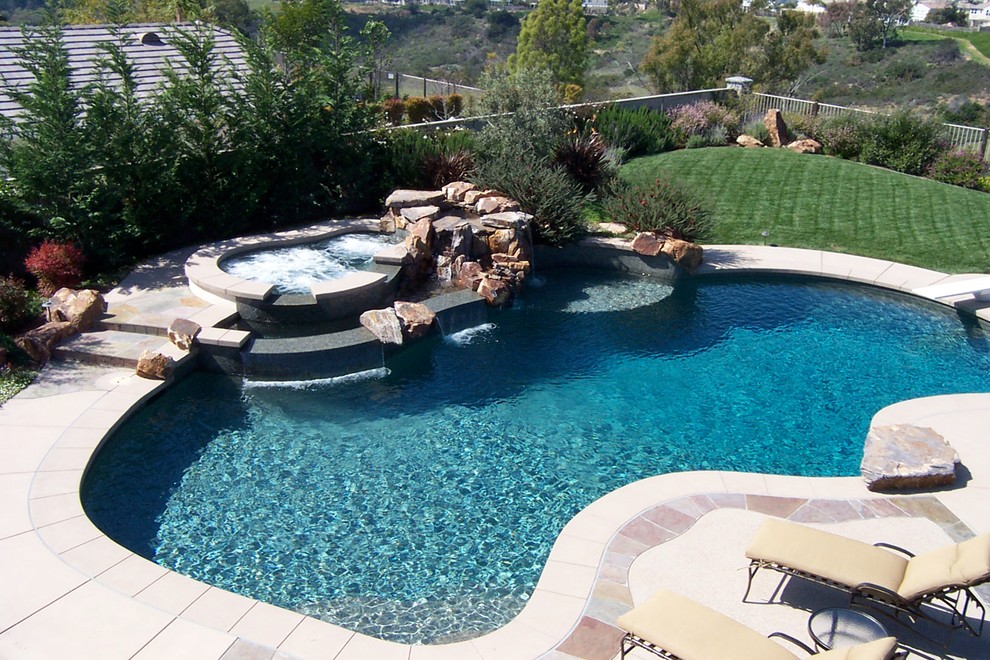 Tuscan pool photo in San Diego