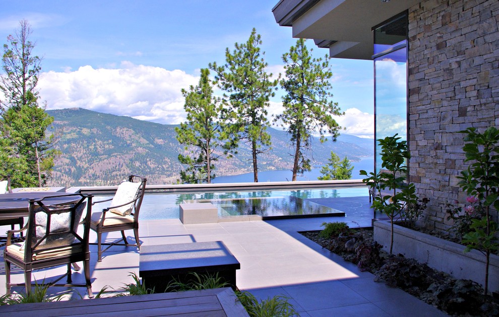 Kelowna contemporary Modern Pool Vancouver by Synergy Landscape Design Ltd Houzz