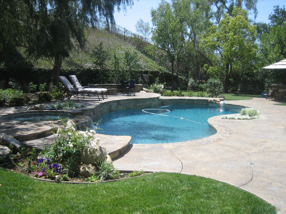 Kilburn Ct Tropical Pool Los Angeles by Waterworks Pool And Spa