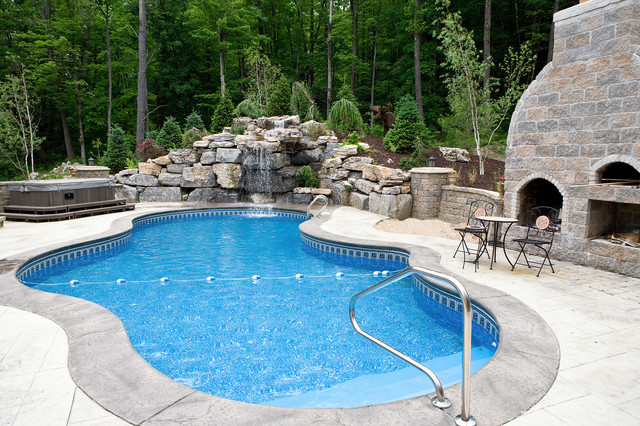 Lagoon Pool 16'x34'x25' Swimming Pool & Hot Tub Boston by