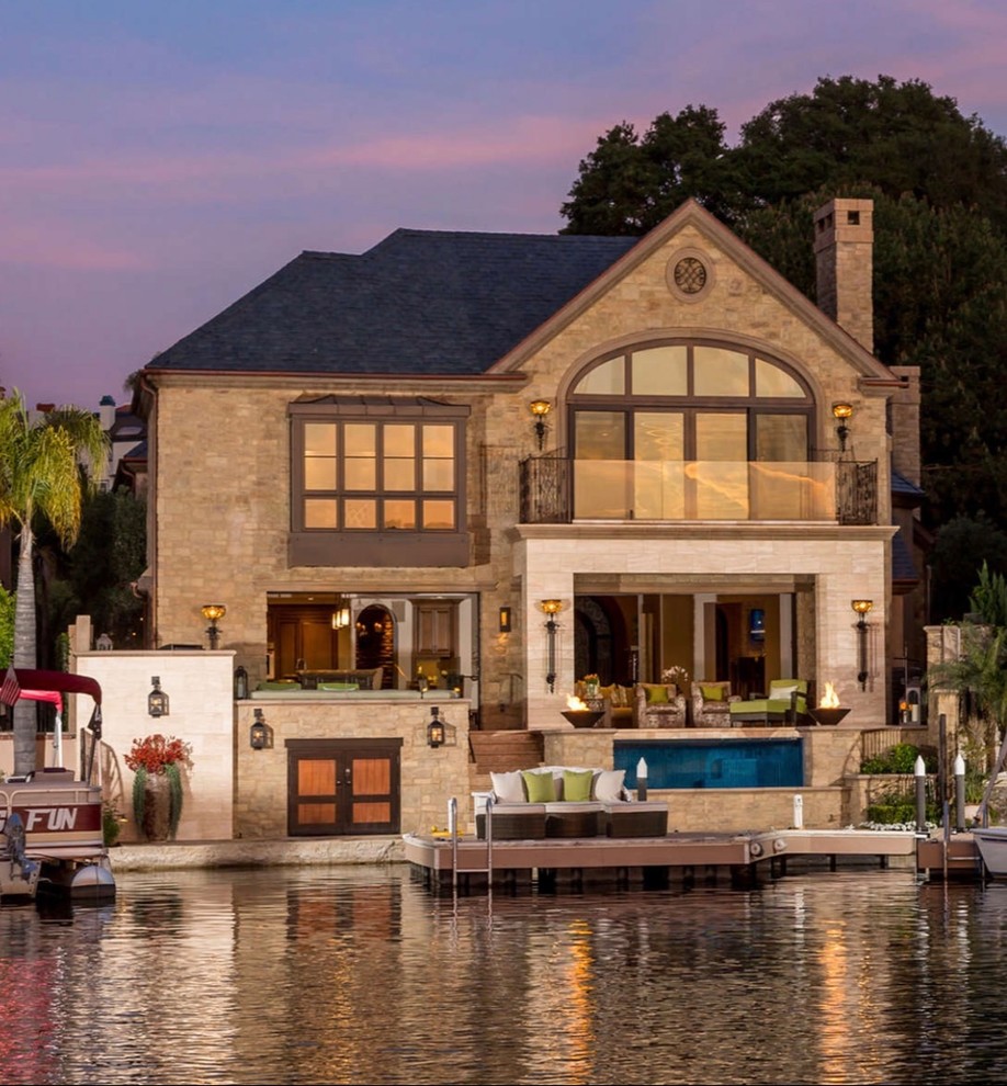 Lake House Eclectic Pool Orange County by Mirage Landscape Houzz